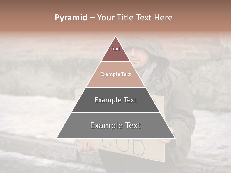 Portrait Unemployment One PowerPoint Template