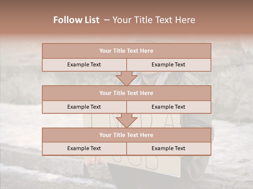 Portrait Unemployment One PowerPoint Template