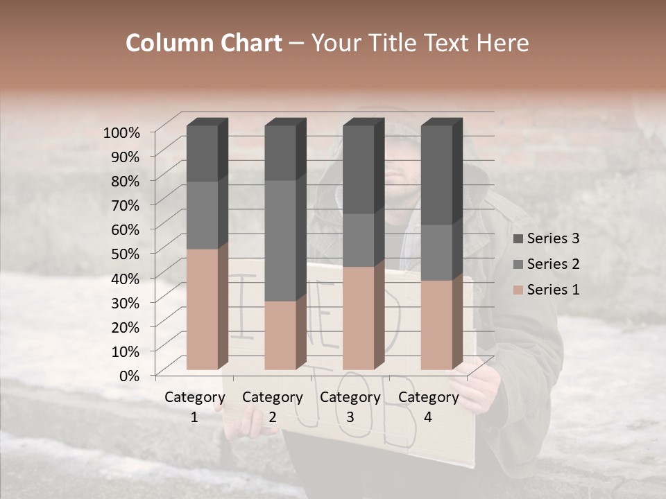 Portrait Unemployment One PowerPoint Template