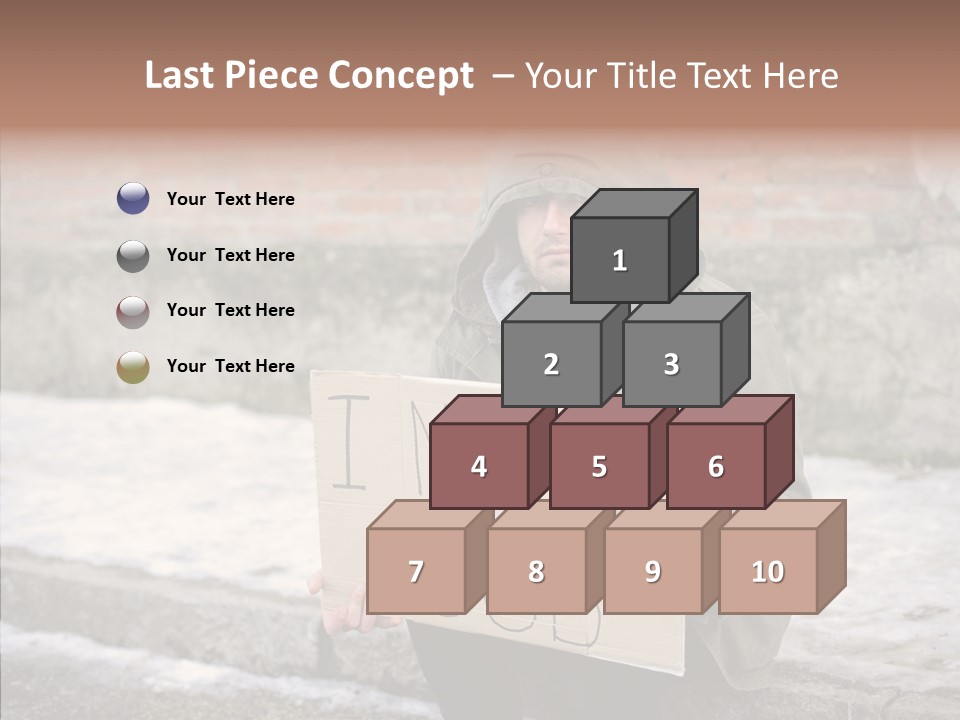 Portrait Unemployment One PowerPoint Template