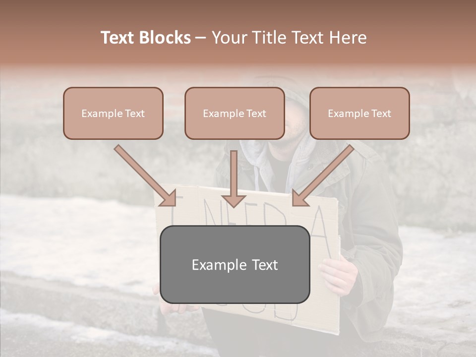 Portrait Unemployment One PowerPoint Template