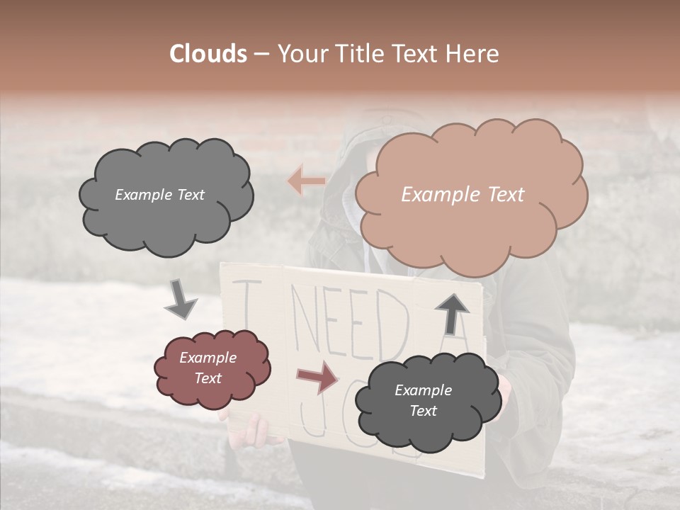 Portrait Unemployment One PowerPoint Template