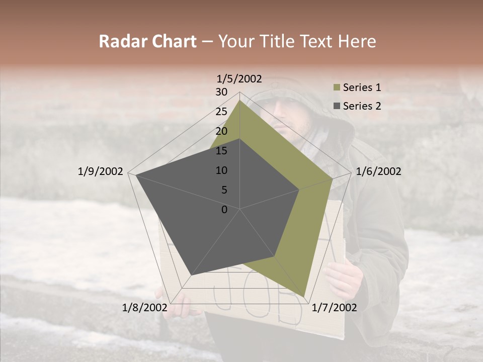 Portrait Unemployment One PowerPoint Template