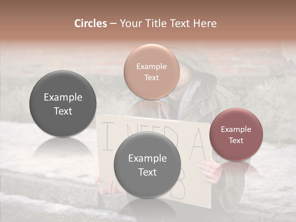 Portrait Unemployment One PowerPoint Template