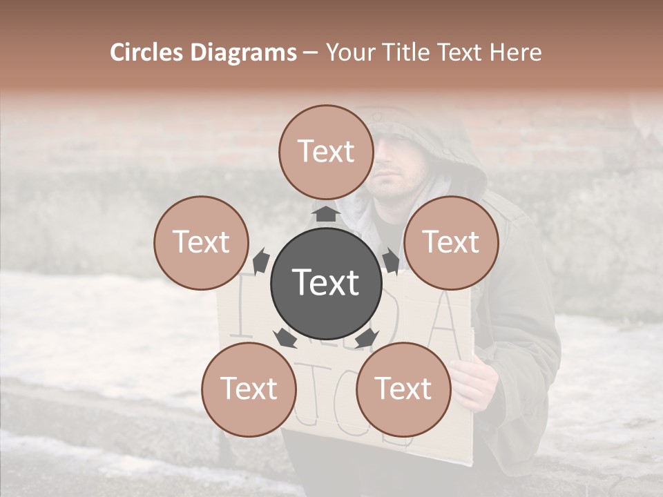 Portrait Unemployment One PowerPoint Template