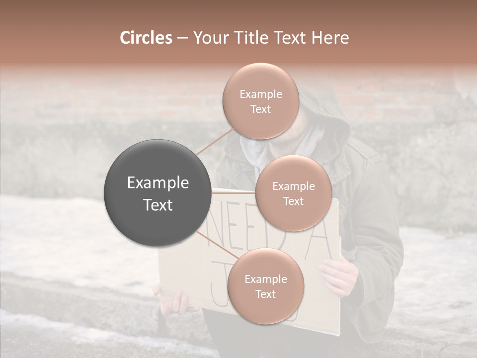 Portrait Unemployment One PowerPoint Template