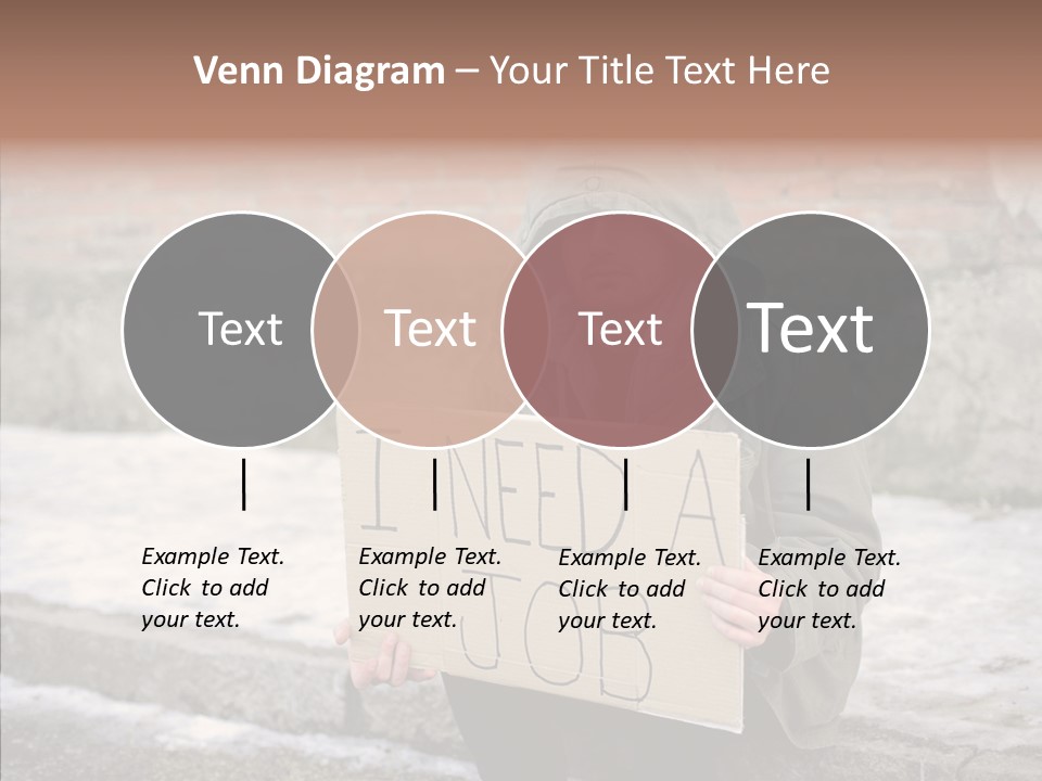 Portrait Unemployment One PowerPoint Template