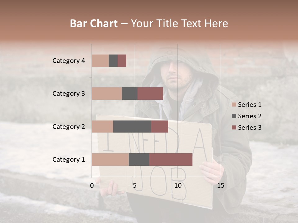 Portrait Unemployment One PowerPoint Template