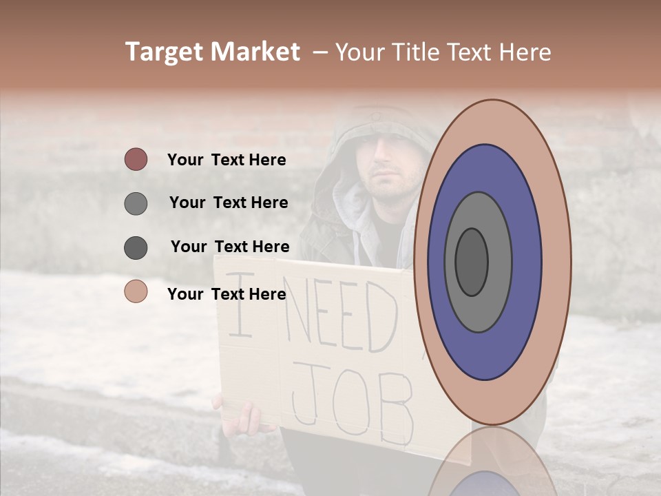 Portrait Unemployment One PowerPoint Template