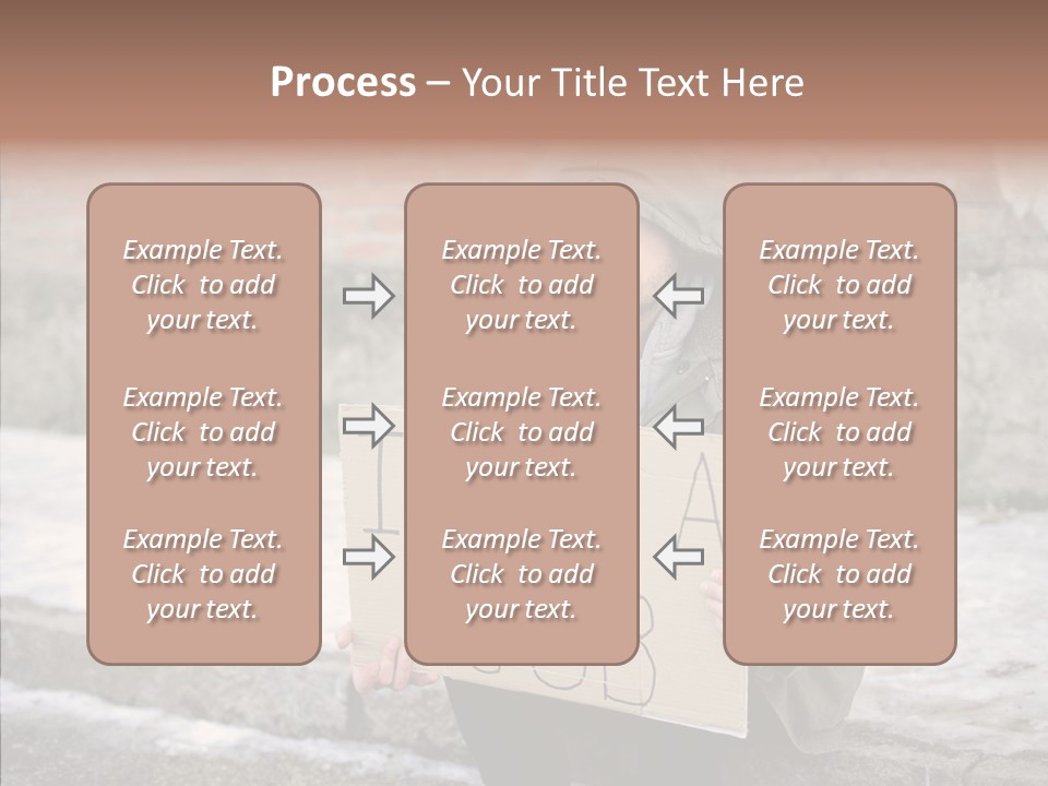 Portrait Unemployment One PowerPoint Template
