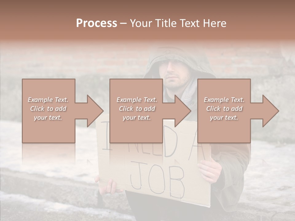 Portrait Unemployment One PowerPoint Template