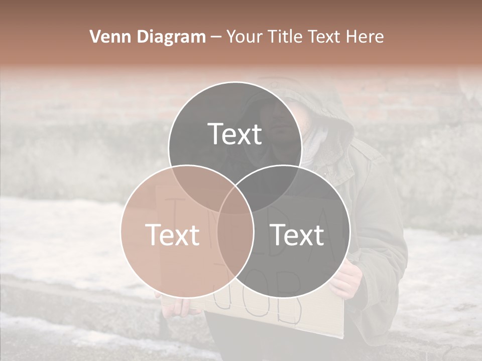 Portrait Unemployment One PowerPoint Template