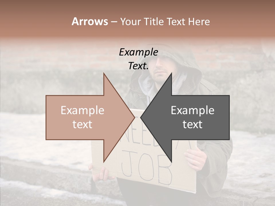 Portrait Unemployment One PowerPoint Template