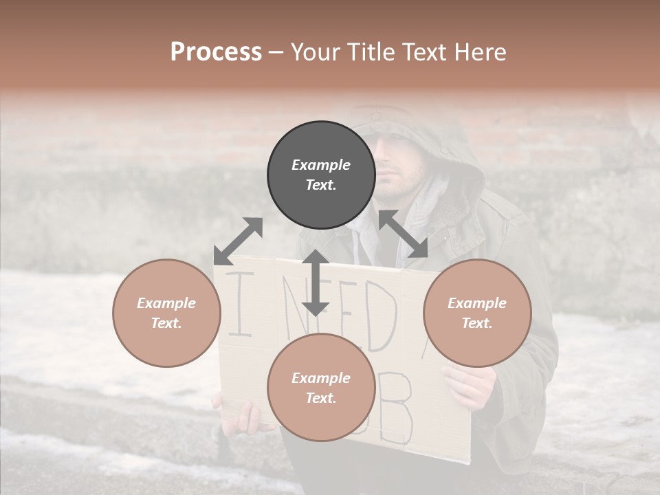 Portrait Unemployment One PowerPoint Template