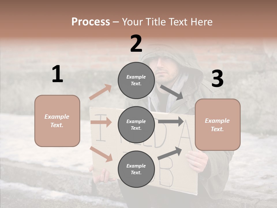 Portrait Unemployment One PowerPoint Template