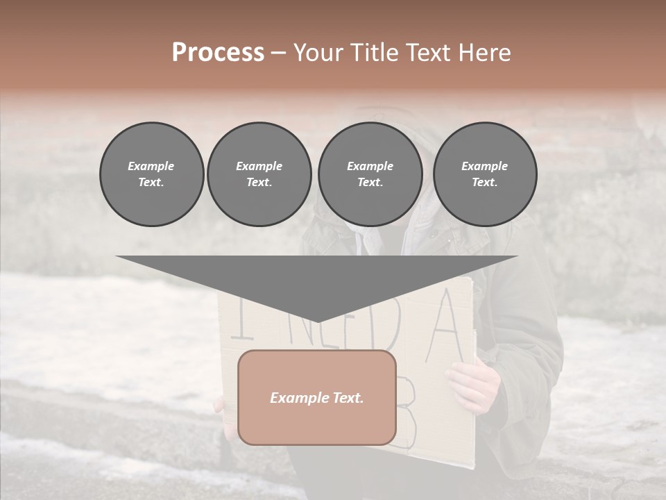 Portrait Unemployment One PowerPoint Template