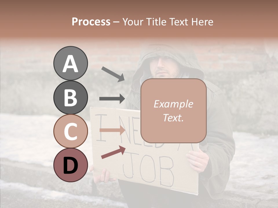 Portrait Unemployment One PowerPoint Template