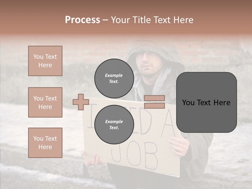 Portrait Unemployment One PowerPoint Template