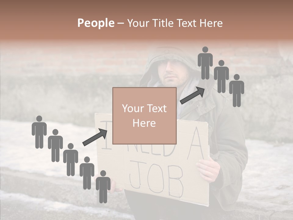 Portrait Unemployment One PowerPoint Template