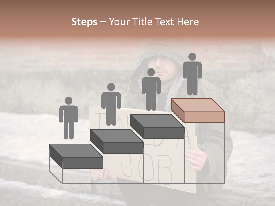 Portrait Unemployment One PowerPoint Template