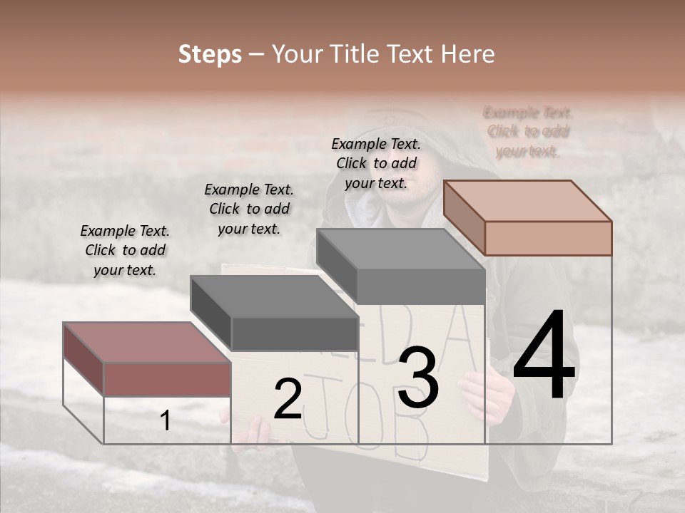 Portrait Unemployment One PowerPoint Template