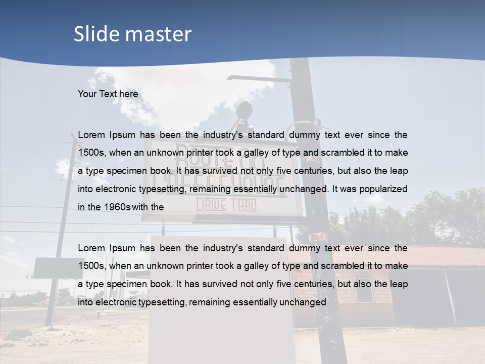 Historic Red Peeling PowerPoint Template