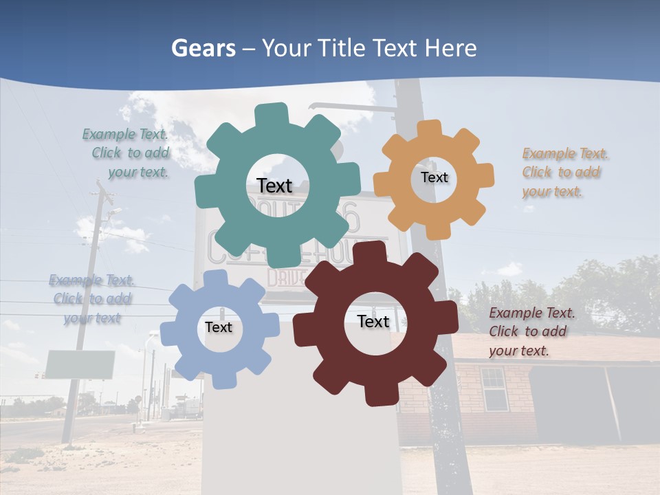 Historic Red Peeling PowerPoint Template