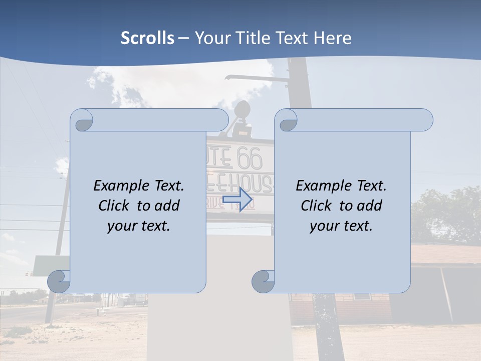 Historic Red Peeling PowerPoint Template