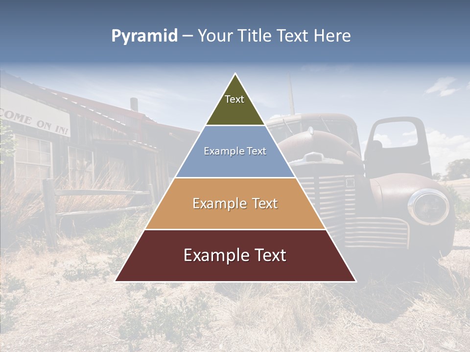 Texas Drive Blue PowerPoint Template