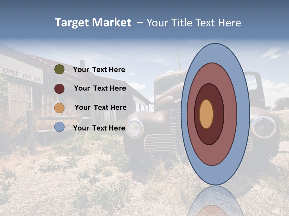 Texas Drive Blue PowerPoint Template
