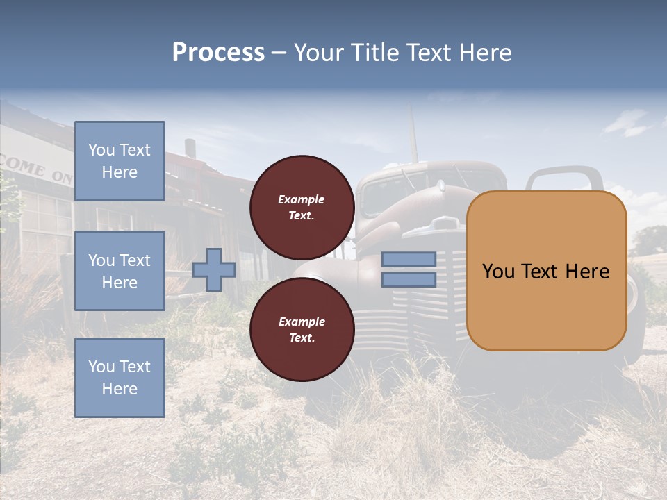 Texas Drive Blue PowerPoint Template