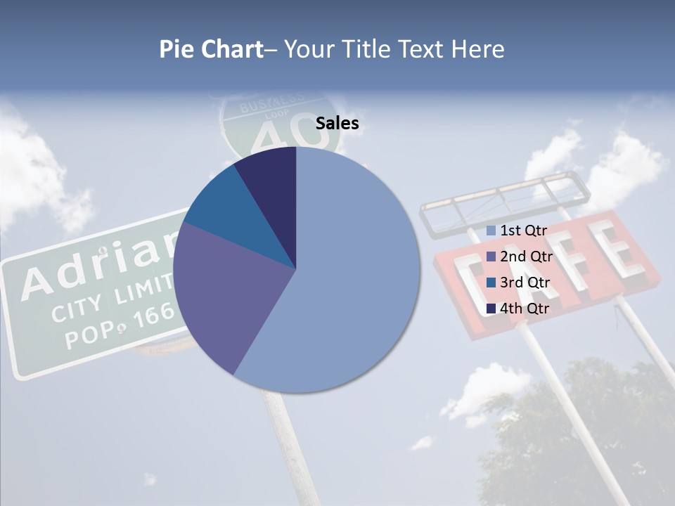 Concept Road Usa PowerPoint Template