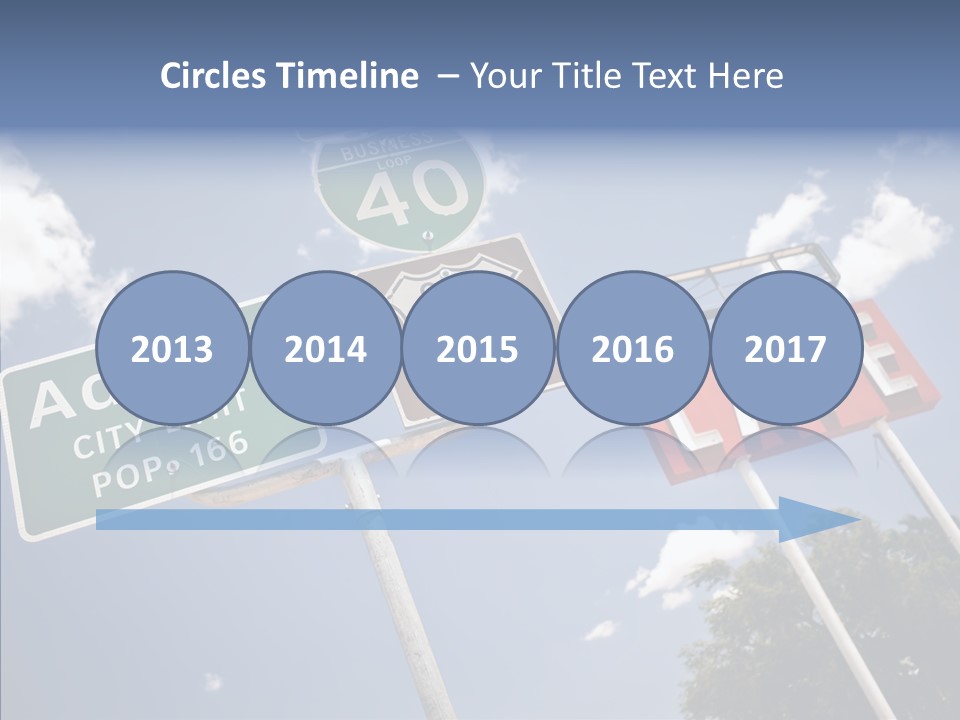 Concept Road Usa PowerPoint Template