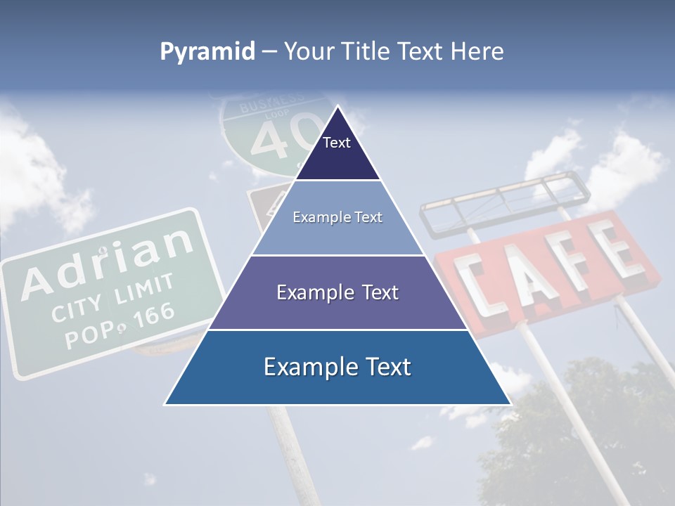 Concept Road Usa PowerPoint Template