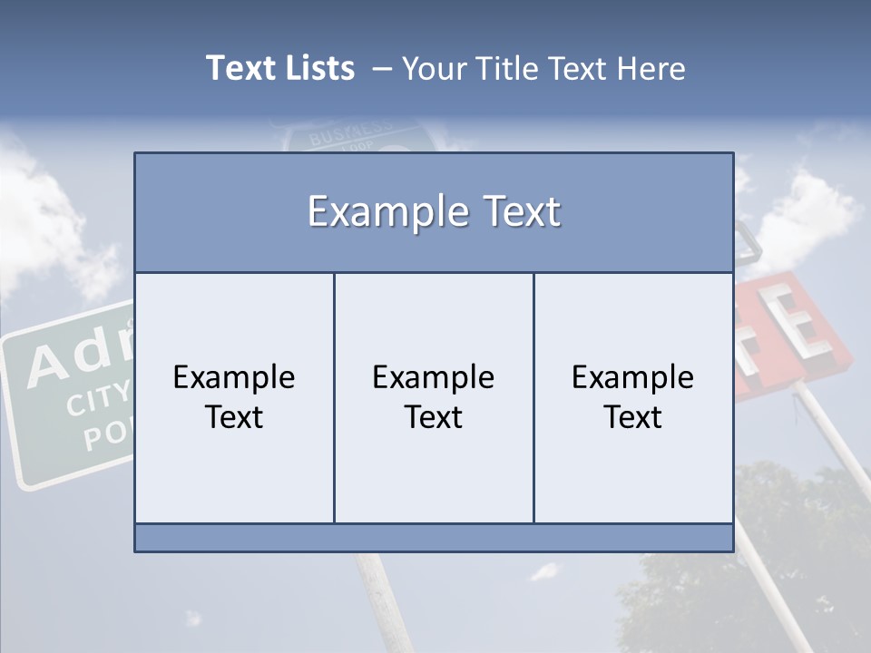 Concept Road Usa PowerPoint Template