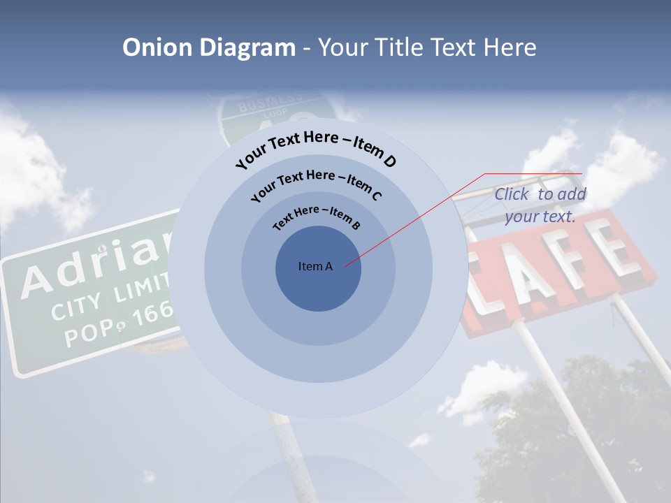 Concept Road Usa PowerPoint Template