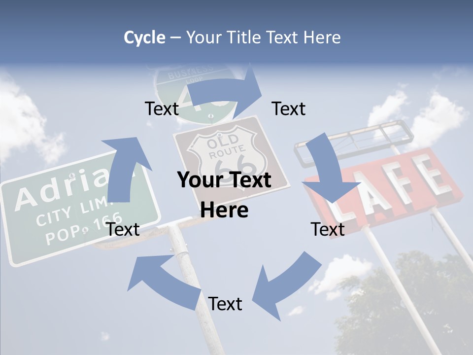 Concept Road Usa PowerPoint Template