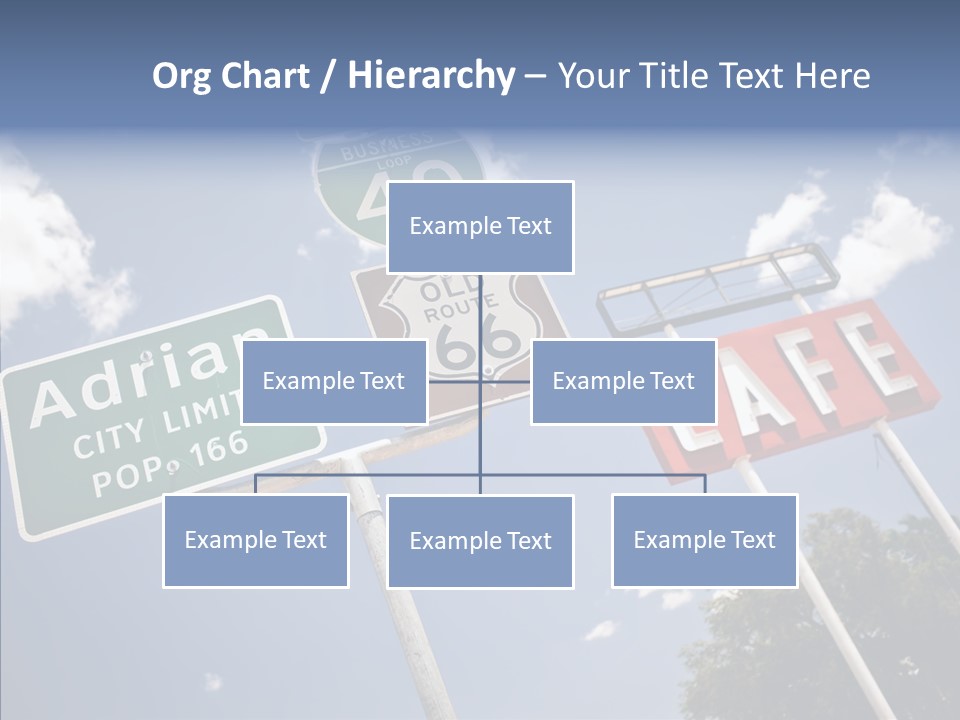 Concept Road Usa PowerPoint Template
