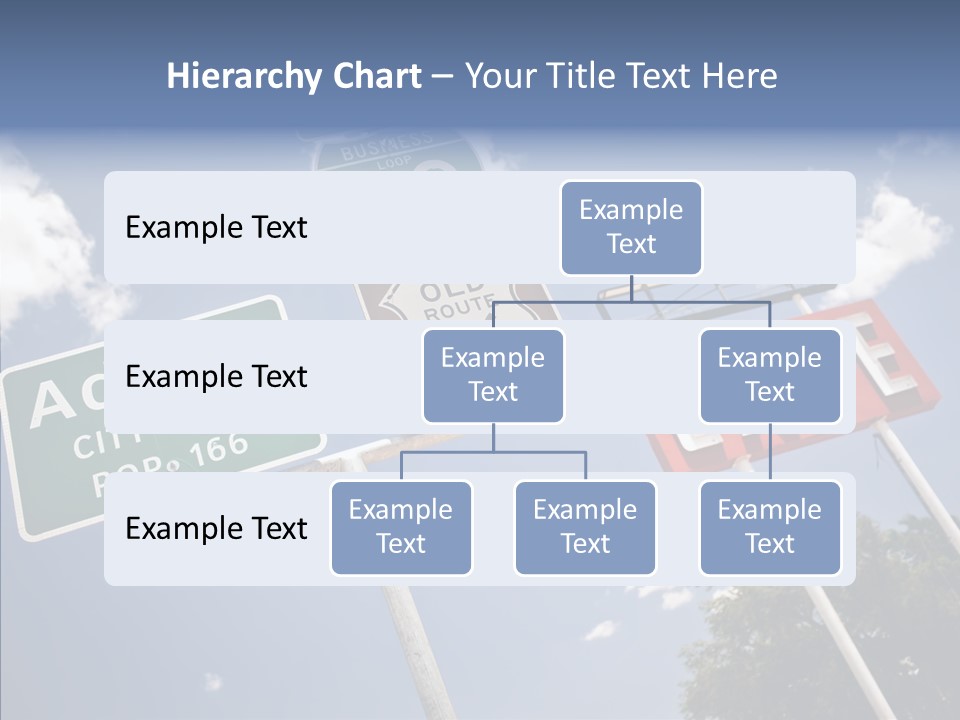 Concept Road Usa PowerPoint Template