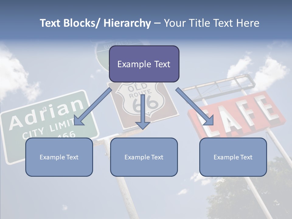 Concept Road Usa PowerPoint Template