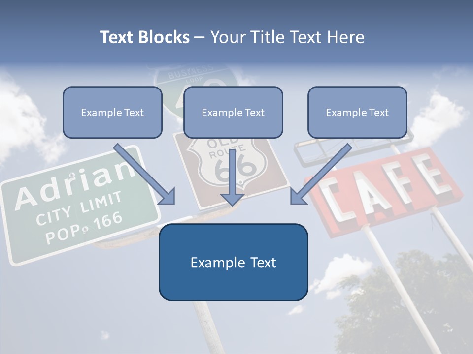 Concept Road Usa PowerPoint Template