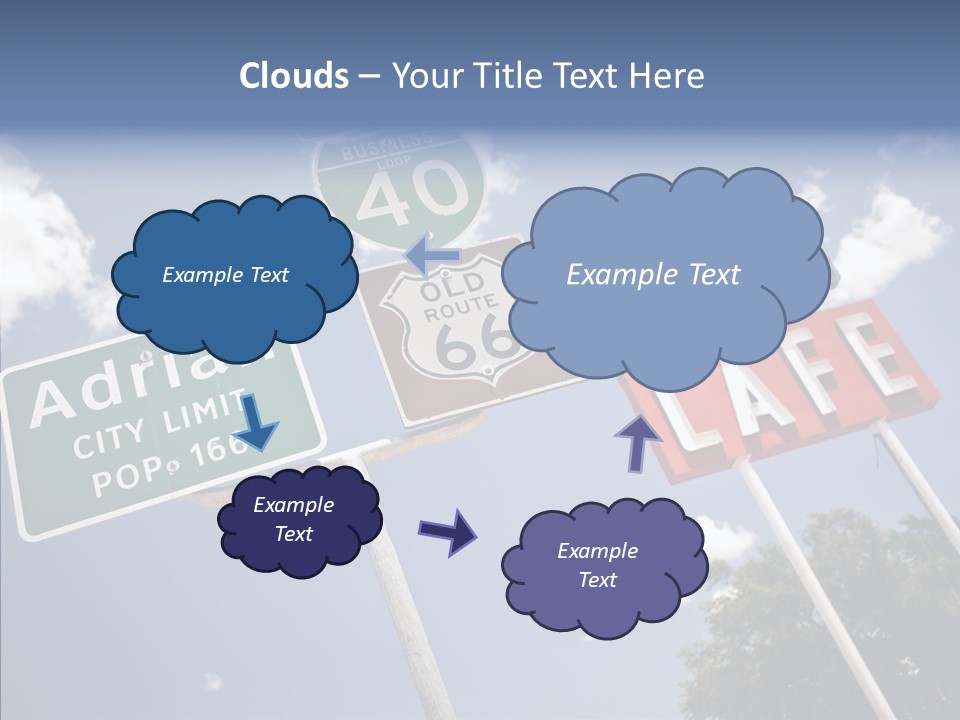 Concept Road Usa PowerPoint Template