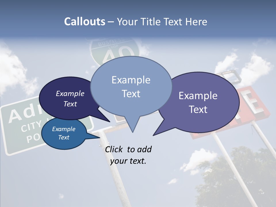 Concept Road Usa PowerPoint Template