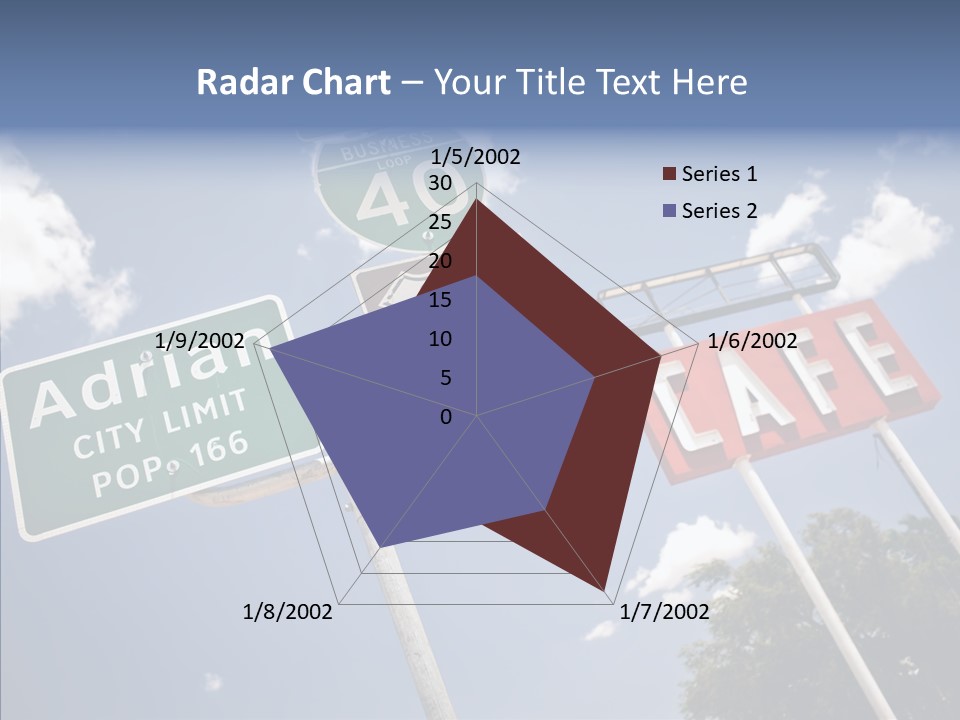 Concept Road Usa PowerPoint Template