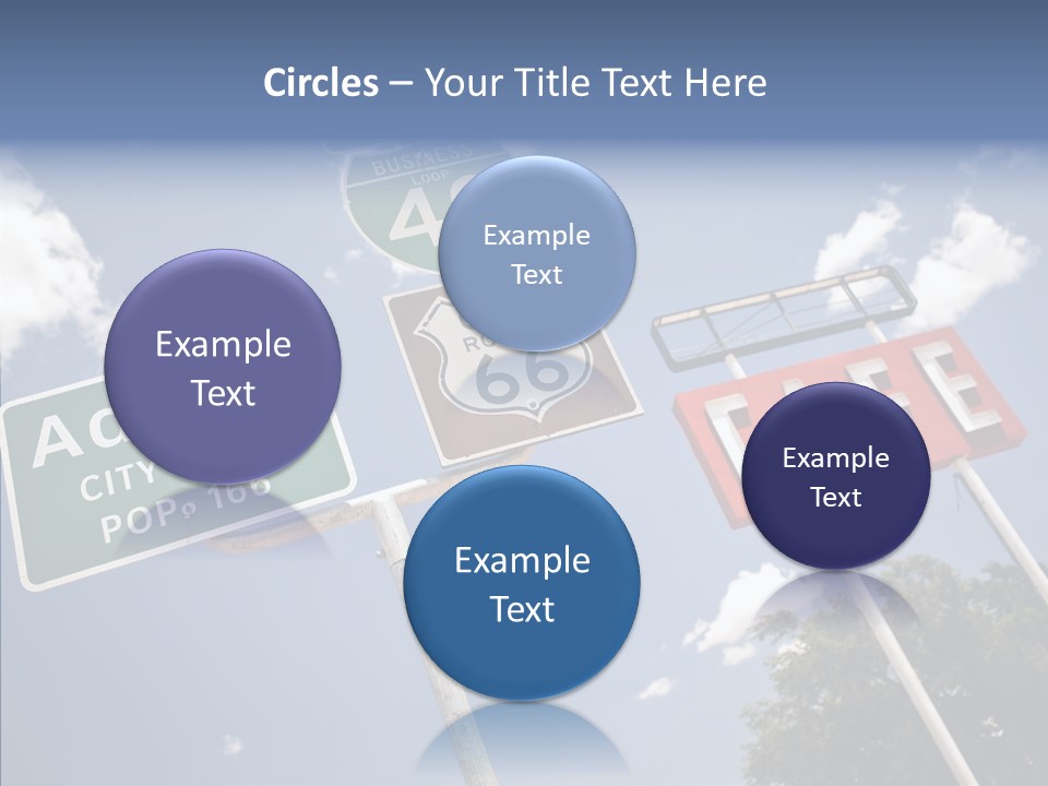 Concept Road Usa PowerPoint Template