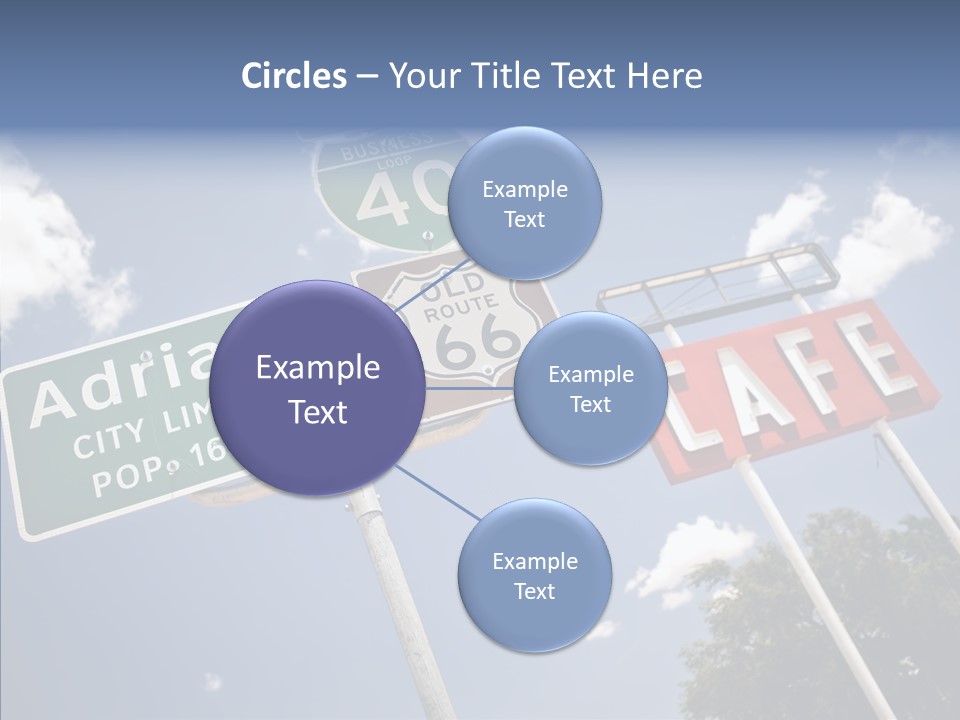 Concept Road Usa PowerPoint Template