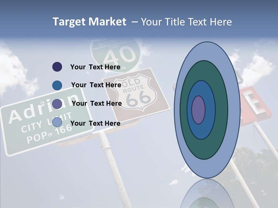 Concept Road Usa PowerPoint Template