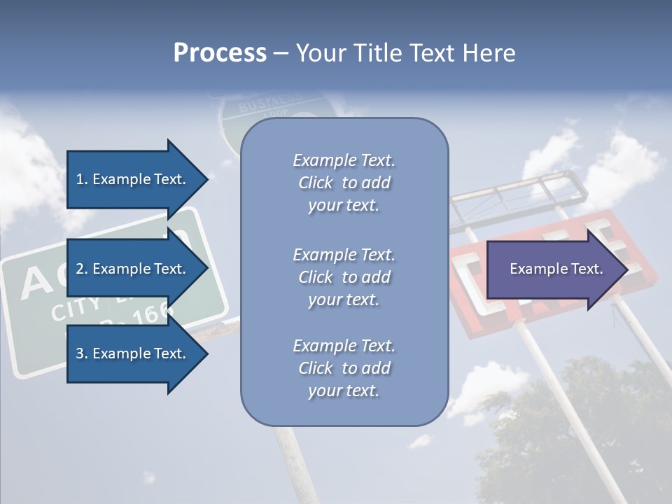 Concept Road Usa PowerPoint Template