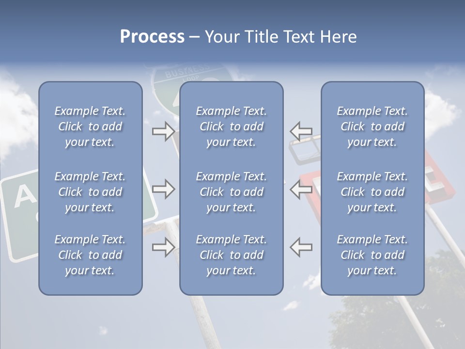 Concept Road Usa PowerPoint Template