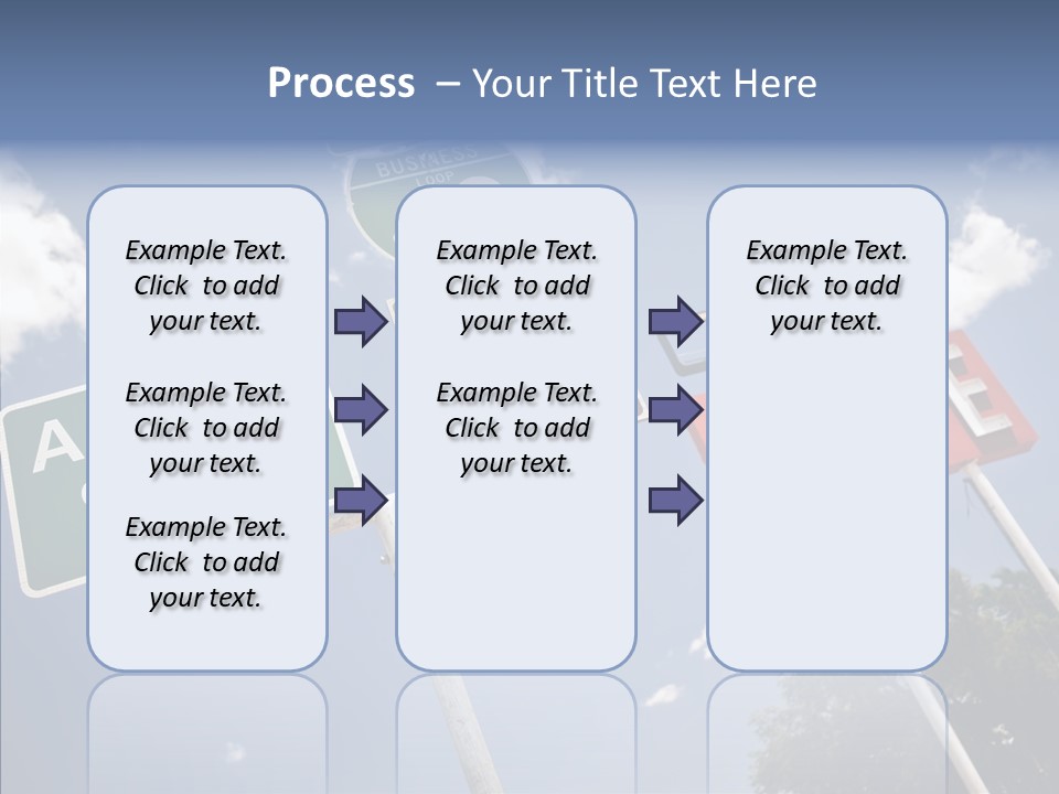 Concept Road Usa PowerPoint Template